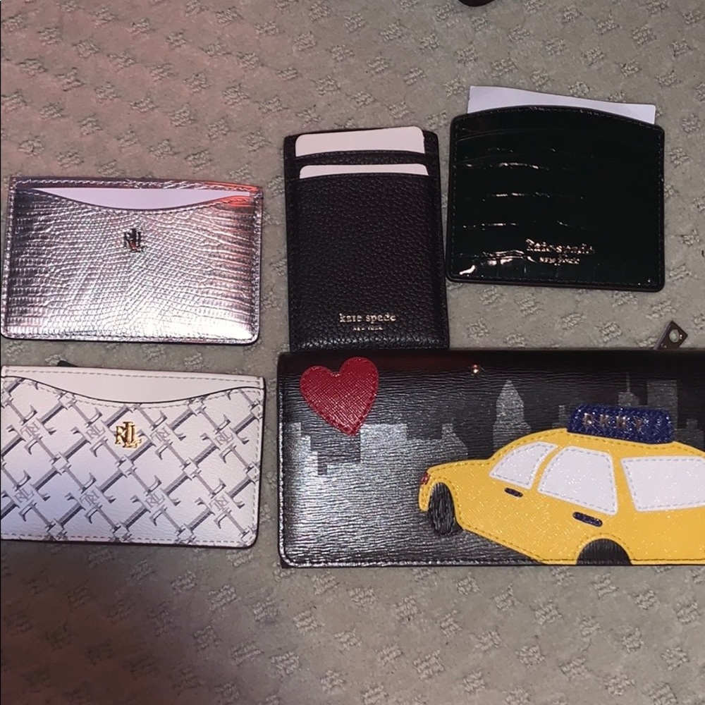Kate Spade, RL, DKNY wallet/credit card holder